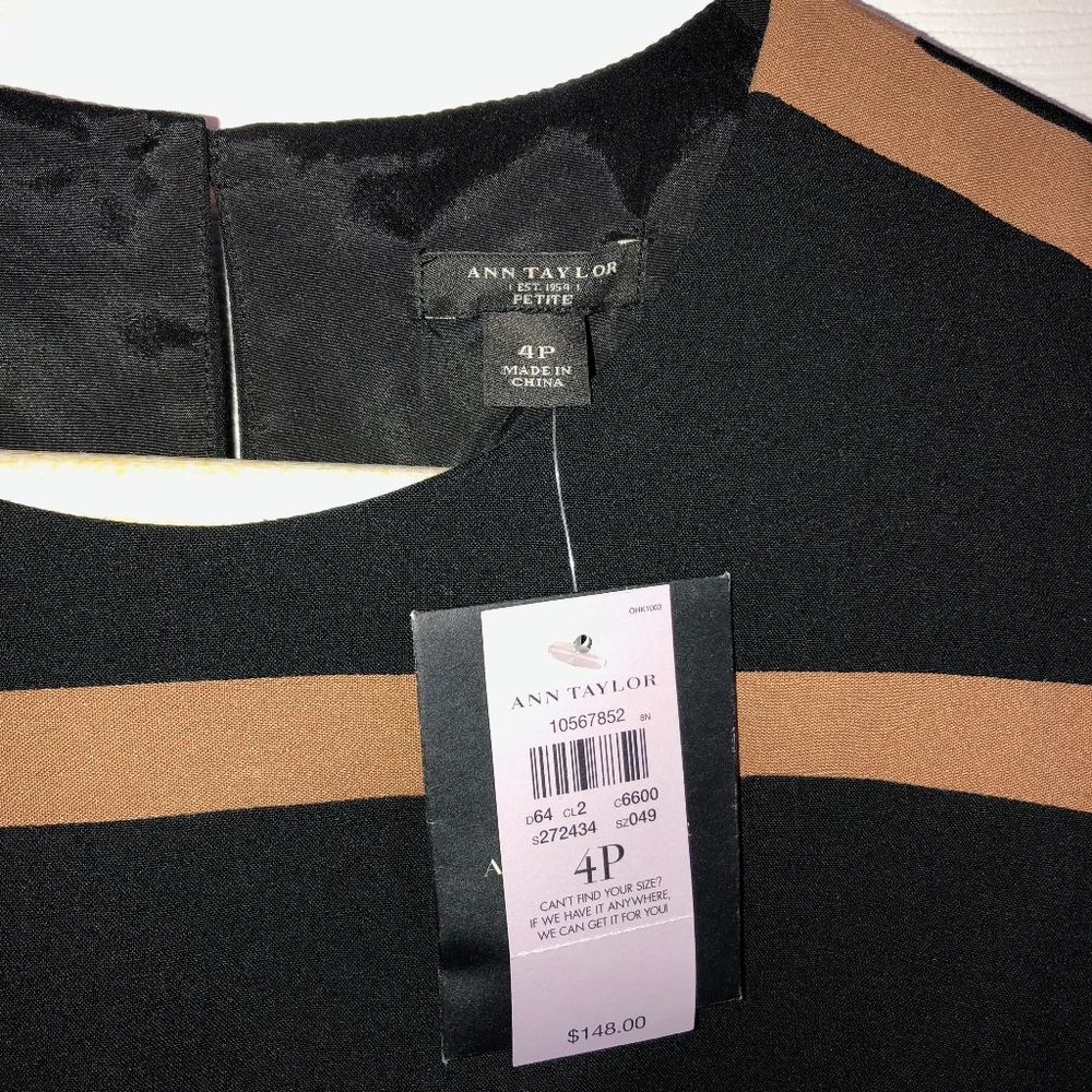 NWT Ann Taylor black sleeveless sheath dress‎ - Picture 4 of 5